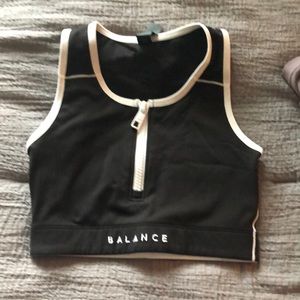 Balance athletic crop- worn one time